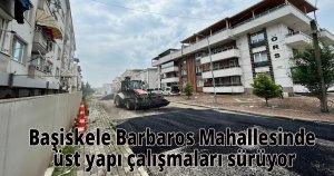 Başiskele Barbaros Mahallesinde üst yapı çalışmaları sürüyor