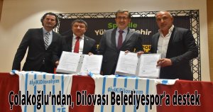  Çolakoğlu’ndan, Dilovası Belediyespor’a destek  