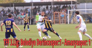 TFF 3.Lig: Belediye Derincespor:1 - Amasyaspor: 1