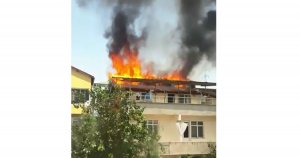 Paniğe kapılan mahalleli sokağa döküldü!