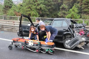 Zincirleme kazanın kilitlediği TEM Otoyolu havadan görüntülendi