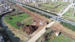  Alikahya stadyum bağlantı yolunda ilk kazma vuruldu