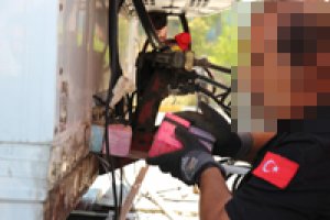 Çerez yüklü tırdan 88 kilo eroin çıktı