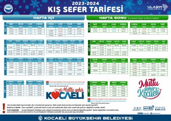 Deniz ulaşımında kış tarifesi başlıyor