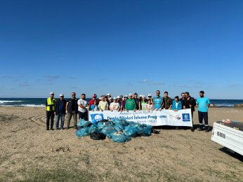 Sahillerden 315 kg ve 1642 parça atık toplandı