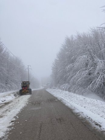 Büyükşehir’in kar mesaisi devam ediyor