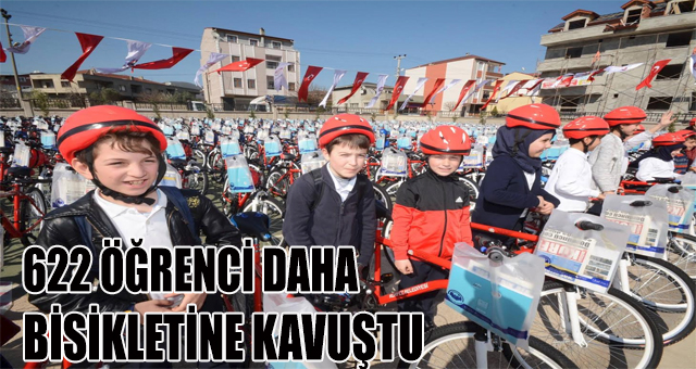  622 öğrenci daha  bisikletine kavuştu