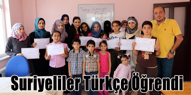  Suriyeliler Türkçe Öğrendi
