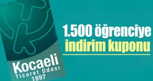  1.500 öğrenciye indirim kuponu
