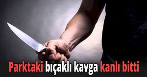 Parktaki bıçaklı kavga kanlı bitti