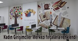 Kadın Girişimciler Merkezi fırçalarla renklendi