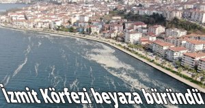 İzmit Körfezi beyaza büründü