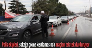  D100’de korona virüs denetimi, uzun araç kuyruğu oluşturdu