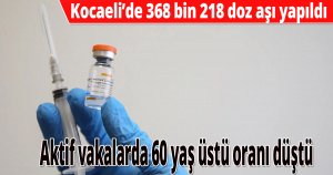 Bugüne kadar toplam 368 bin 218 doz aşı yapıldı