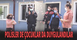 Özel çocuklardan polis abilerine özel kutlama