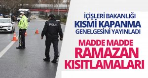 81 il valiliğine kısmi kapanma genelgesi!