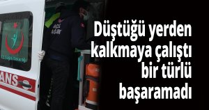 Düz yolda giderken elektrikli bisikletinden düşerek yaralandı