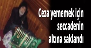 Ceza yememek için saklandığı yer polisi bile şaşırttı