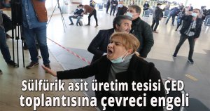 Sülfürik asit üretim tesisi ÇED toplantısına çevreci engeli