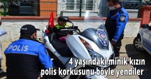 4 yaşındaki minik kızın polis korkusunu böyle yendiler 