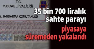 Sahte para kuryesi jandarmaya yakalandı