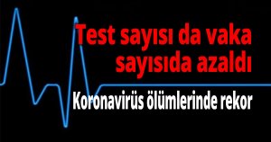 Test sayısı da vaka sayısıda azaldı