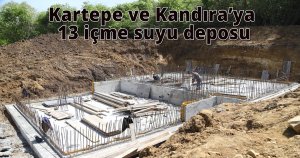 Kartepe ve Kandıra’ya 13 içme suyu deposu