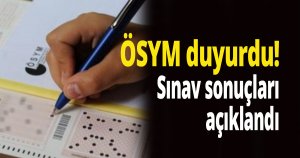 ÖSYM duyurdu!