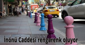 İnönü Caddesi  rengarenk oluyor