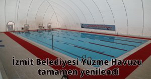 İzmit Belediyesi Yüzme Havuzu tamamen yenilendi