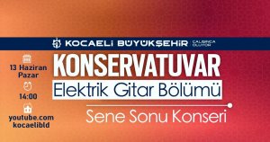 Konservatuvar Elektrik Gitar Bölümü öğrencilerinden yıl sonu konseri