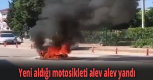 Yeni aldı hevesle direksiyona geçti...