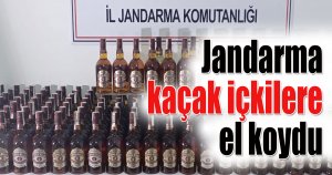 Jandarma kaçak içkilere el koydu