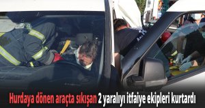 TEM’de tırın arkadan çarptığı panelvan aracın yarısı yok oldu