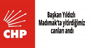 Başkan Yıldızlı Madımak’ta yitirdiğimiz canları andı
