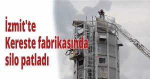 İzmit'te Kereste fabrikasında silo patladı