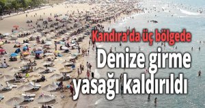 Kandıra’da üç bölgede denize girme yasağı kaldırıldı