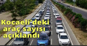 Kocaelide ki araç sayısı açıklandı