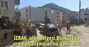 İZBAK, afet bölgesi Bozkurt’ta arama çalışmalarına dahil oldu