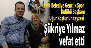 Rumeli Türklerinden Şükriye Yılmaz vefat etti