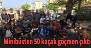  TEM’de durdurulan bir minibüsten 50 kaçak göçmen çıktı