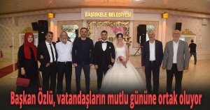 Başkan Özlü, vatandaşların mutlu gününe ortak oluyor