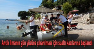 Antik limanın gün yüzüne çıkarılması için sualtı kazılarına başlandı