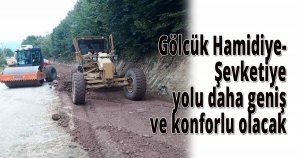 Gölcük Hamidiye-Şevketiye yolu daha geniş ve konforlu olacak