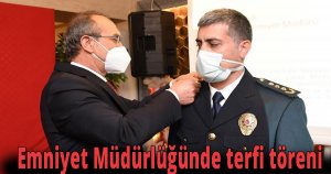 Emniyet Müdürlüğünde terfi töreni