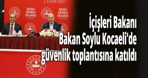  İçişleri Bakanı Süleyman Soylu, Kocaeli'de