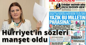 Hürriyet’in sözleri Sözcü’de manşet oldu