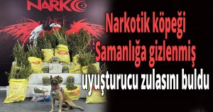 Samanlığa gizlenmiş uyuşturucu zulası ortaya çıktı