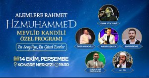 Büyükşehir’den Mevlid Kandili Özel Programı