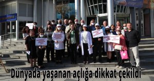 Dünyada yaşanan açlığa dikkat çekildi